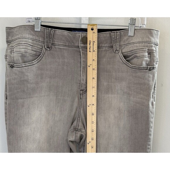 Democracy Ab-solution Gray Ankle Jeans Women’s 16 Stretch Slim Straight Mid Rise - Picture 5 of 10